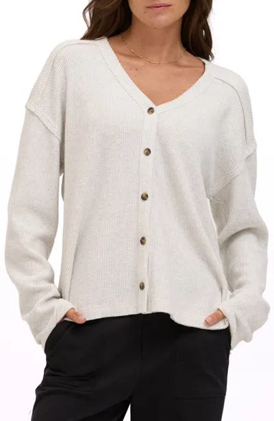 Threads 4 Thought Tinsley Brushed Thermal Top In Heather Grey