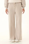 Threads 4 Thought Tricia Fleece Wide Leg Drawstring Pants In Neutral