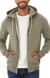 Threads 4 Thought Trim Fit Heathered Fleece Zip Hoodie In Green