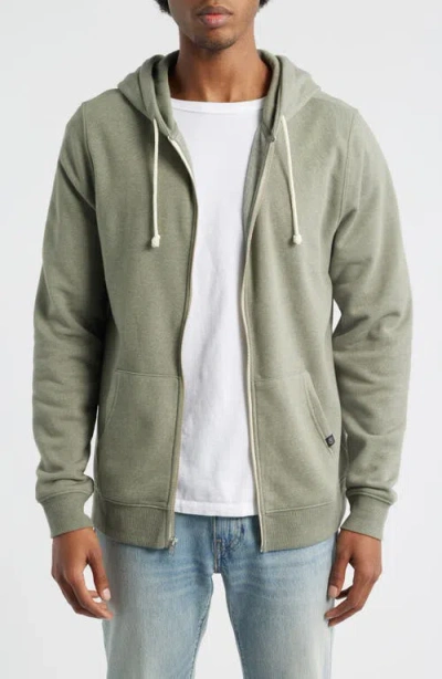 Threads 4 Thought Trim Fit Heathered Fleece Zip Hoodie In Green