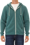 Threads 4 Thought Trim Fit Heathered Fleece Zip Hoodie In Green