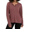 Threads 4 Thought Ulla Rib Henley In Rosewood