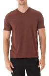 Threads 4 Thought V-neck Slub T-shirt In Brown