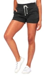 Threads 4 Thought Vanya Drawstring Fleece Shorts In Heather Black