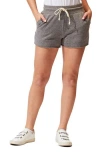 Threads 4 Thought Vanya Drawstring Fleece Shorts In Heather Grey