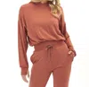 Threads 4 Thought Wenda Feather Fleece Pullover Hoodie In Auburn In Red