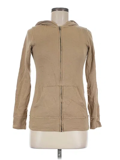 Pre-owned Threads 4 Thought Zip Up Hoodie In Brown