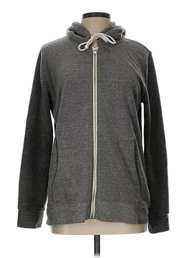 Pre-owned Threads 4 Thought Zip Up Hoodie In Gray