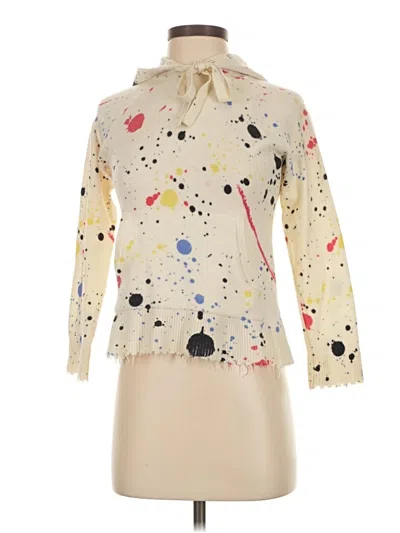 Pre-owned Threads Of Prvlg Poncho In White