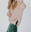Three Bird Nest Brayden Oversized Pullover In Sand