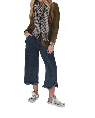 Three Bird Nest Comfortable Wide Leg Pants In New Navy In Blue