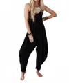Three Bird Nest Perfect Harem Jumpsuit In Black In Black