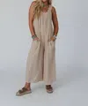 Three Bird Nest Seraphina Jumpsuit In Khaki In Green
