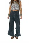 Three Bird Nest So Comfy Wide Leg Pant Petite Length In New Navy In Blue