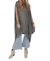 Three Bird Nest The Wren Tunic Top In Light Olive In Green
