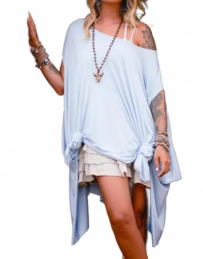 Three Bird Nest Wren Tunic In Sky Blue
