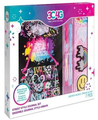 Three Cheers For Girls 3c4g Street Style Journal 7 Piece Set, Make It Real, Teens Tweens Girls, 160 Page Lined Journal, Hoo In Multi