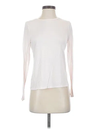Pre-owned Three Dots 3/4 Sleeve T-shirt In Ivory