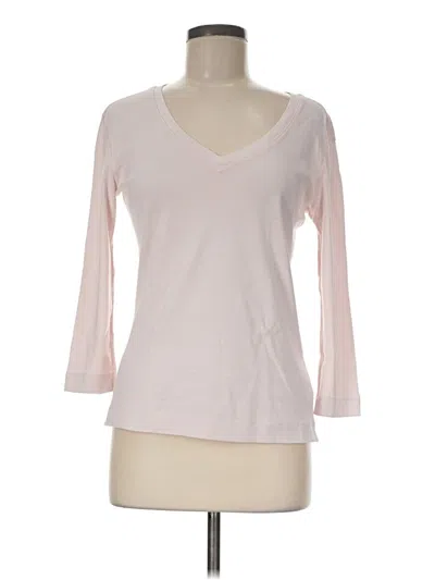 Pre-owned Three Dots 3/4 Sleeve T-shirt In Pink