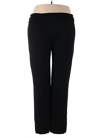 Pre-owned Three Dots Active Pants In Black