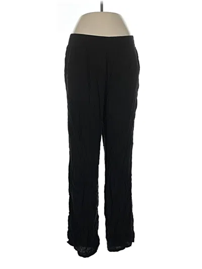 Pre-owned Three Dots Active Pants In Black