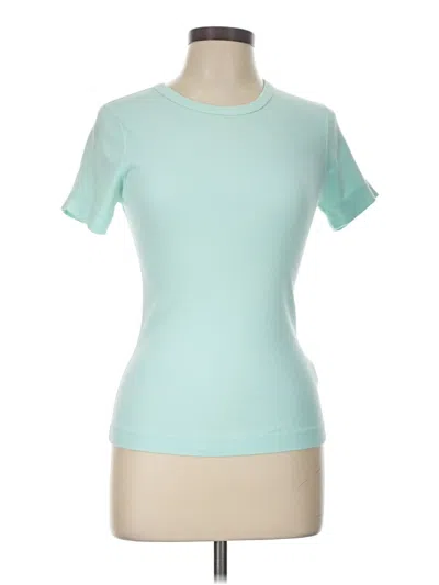 Pre-owned Three Dots Active T-shirt In Teal