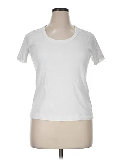 Pre-owned Three Dots Active T-shirt In White