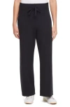 Three Dots Ally Wide Leg Pull-on Pants In Black