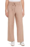 Three Dots Ally Wide Leg Pull-on Pants In Neutral