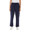 Three Dots Aria Scuba Knit Bootcut Pants In Navy