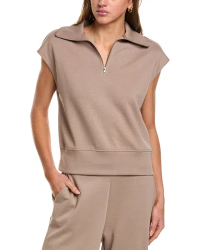 Three Dots Aria Top In Grey