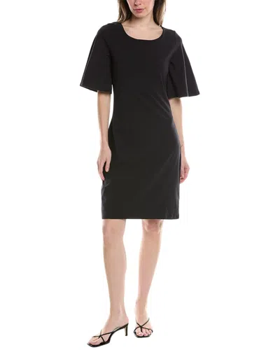 Three Dots Scoop Neck Dress In Black