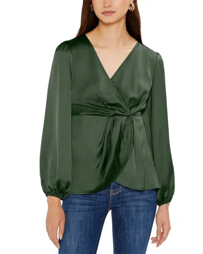 THREE DOTS THREE DOTS BELLA DRAPED BLOUSE