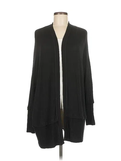 Pre-owned Three Dots Cardigan Sweater In Black