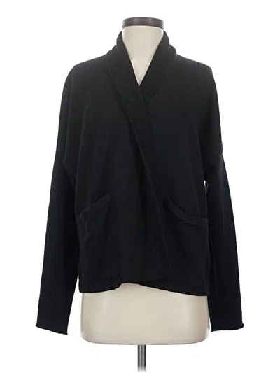 Pre-owned Three Dots Cardigan Sweater In Black