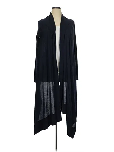 Pre-owned Three Dots Cardigan Sweater In Black
