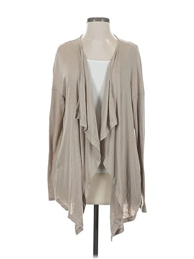 Pre-owned Three Dots Cardigan Sweater In Brown