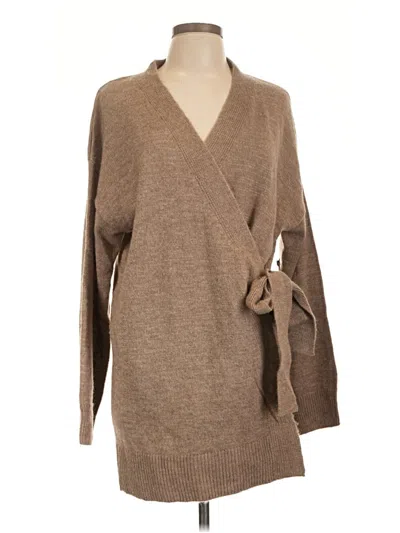 Three Dots Cardigan Sweater In Brown