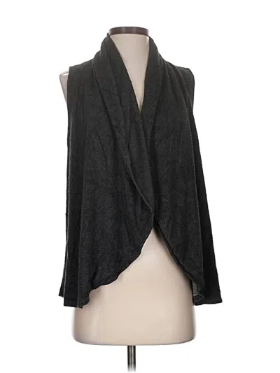 Pre-owned Three Dots Cardigan Sweater In Gray