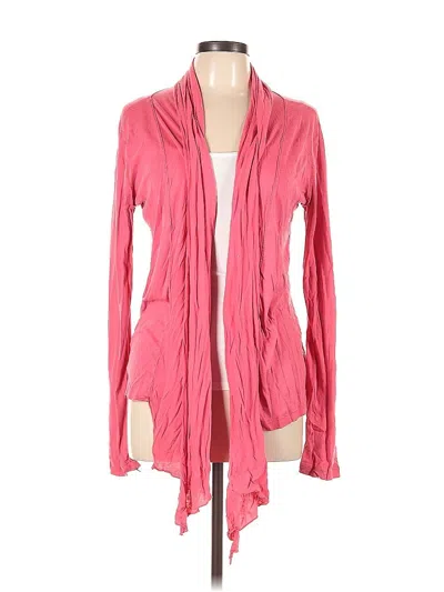 Pre-owned Three Dots Cardigan Sweater In Pink