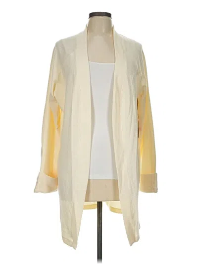 Pre-owned Three Dots Cardigan Sweater In Yellow