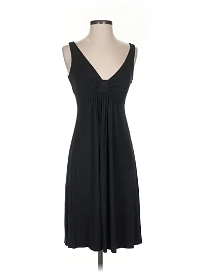 Pre-owned Three Dots Casual Dress In Black
