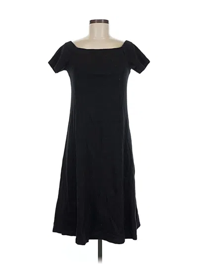 Pre-owned Three Dots Casual Dress In Black