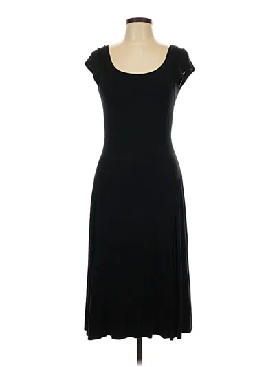 Pre-owned Three Dots Casual Dress In Black