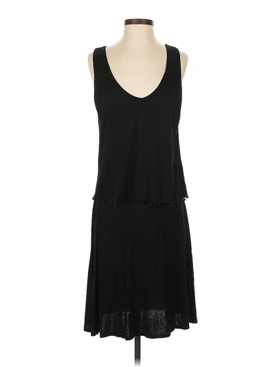 Pre-owned Three Dots Casual Dress In Black