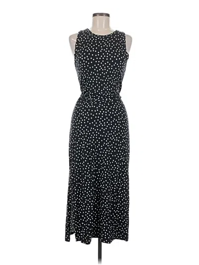Pre-owned Three Dots Casual Dress In Black
