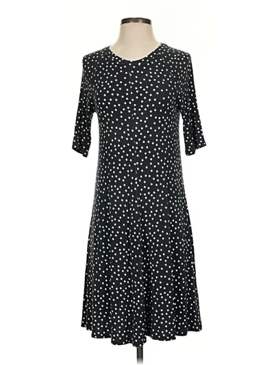 Pre-owned Three Dots Casual Dress In Black