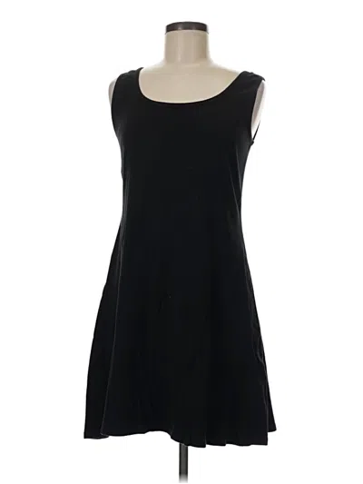 Pre-owned Three Dots Casual Dress In Black