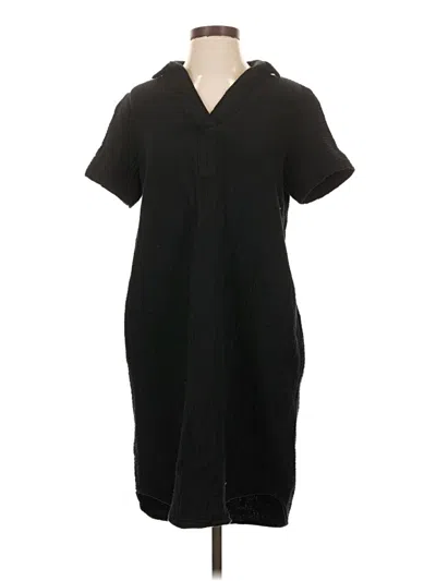 Pre-owned Three Dots Casual Dress In Black