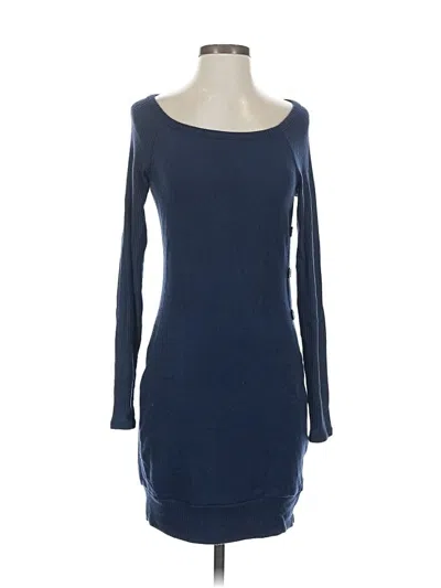 Pre-owned Three Dots Casual Dress In Blue